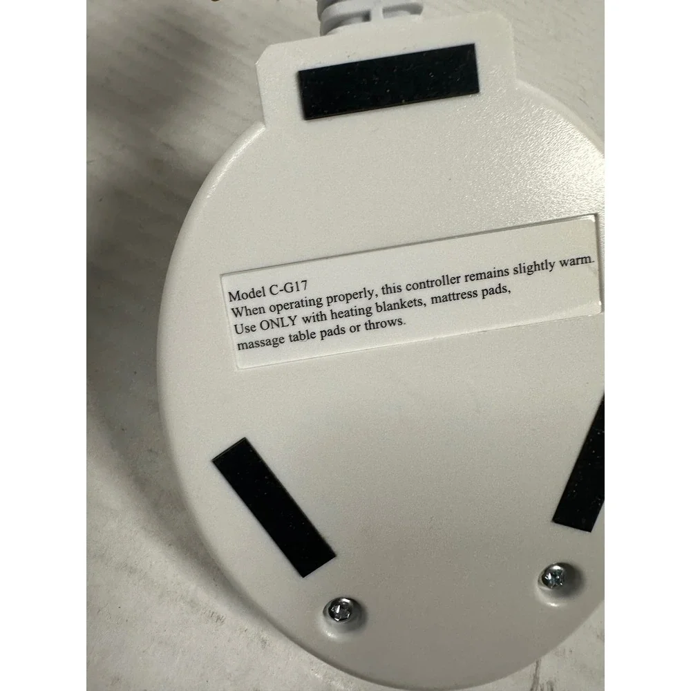 Safe & Warm Technology Electric Blanket Controller C-G17 120-18VG17PT2 Used T/F